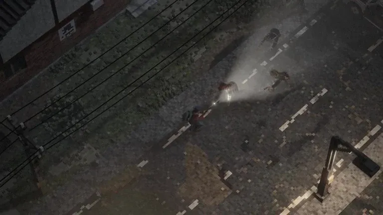 Infected creatures on an abandoned street